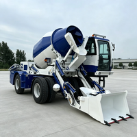 Bétonnière compacte autochargeante de 2,0 m³ à moteur diesel, tambour automatique à haute efficacité pour petits projets