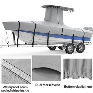 Housse de bateau robuste en polyester marin 600D imperméable, protection solaire UV et <span class=keywords><strong>pluie</strong></span> pour l'extérieur - Product Image 2