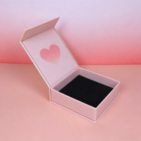 Boîte à bijoux en matériaux recyclés, tendance sur les réseaux sociaux, avec fermeture magnétique, style livre, forme personnalisée, pour bagues, colliers, boucles d'oreilles