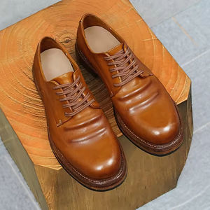 Chaussures d'extérieur rehaussantes pour hommes, grandes tailles, respirantes et élégantes, en cuir, plates, décontractées et habillées pour le bureau - Product Image 1