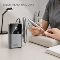 Machine à polir les ongles HOWYEA, lime électrique à ongles, faible bruit, pour le retrait de gel acrylique, manucure, pédicure, usage en salon