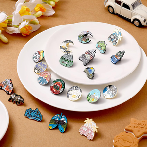 Hot Bán Vui Cắm Trại Thiên Nhiên Nút <span class=keywords><strong>Pins</strong></span> Cổ Điển Ve Áo Dễ Thương Mini Men <span class=keywords><strong>Pins</strong></span> Cho Phụ Nữ Người Đàn Ông - Product Image 5