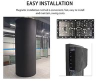 Módulo LED Flexible de 320*160 a Todo Color, Pantalla de Video Curva Cilíndrica Esférica para Publicidad en Tiendas Minoristas, Animación y Gráficos