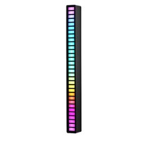 Lampu LED RGB Reaktif Suara, Aktif dengan Musik, Lampu Ambient Ritmis, USB Type-C untuk Dekorasi Ruangan Pesta