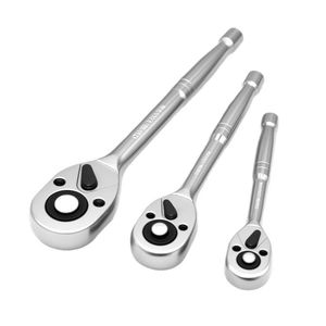 Ratchet Wrench 24 Tooth 1/2 1/4 3/8 Inch Chrome Vanadium Steel Automotive Repair <b>Tool</b> - Product Image 5