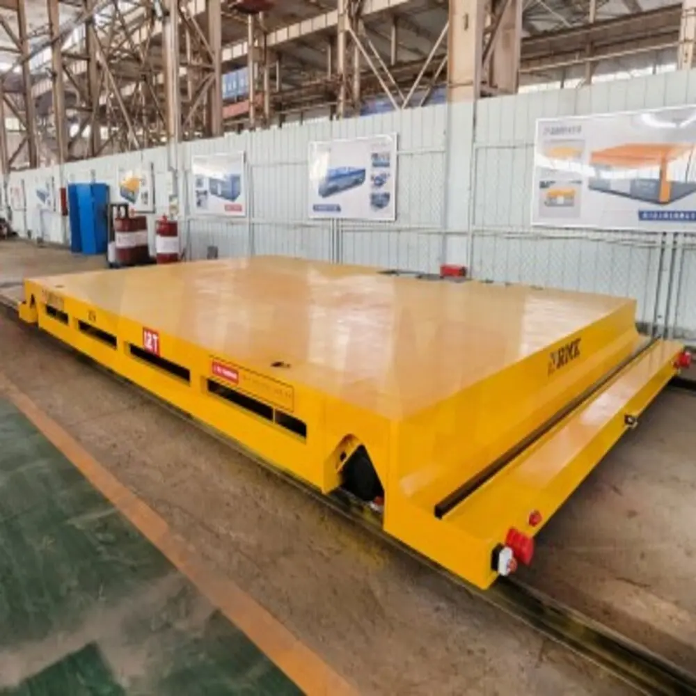1-300 Ton Motorized Handling System Rail Transfer Cart Rails and Carts Mining Rail Cart On Curved Track