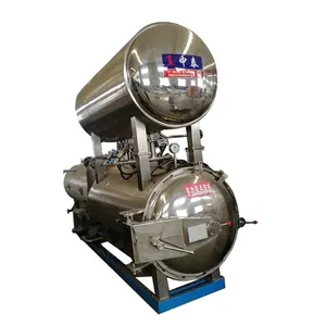 Zhong Tai Congee Voedselverwerking Water Onderdompeling Retort Roterende Retort Machine Water Spray Retort Machine