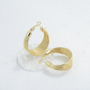 Orecchini a Cerchio Grandi e Voluminosi da Donna, Placcati Oro 18k, Stile Hiphop Africano Dubai, Multistrato, Chunky, Aretes De <span class=keywords><strong>Moda</strong></span> - Product Image 4