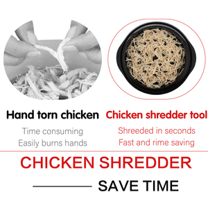 Herramienta trituradora de carne mejorada con cubierta transparente Herramienta trituradora de pollo antideslizante Giro para triturar pollo - Product Image 5