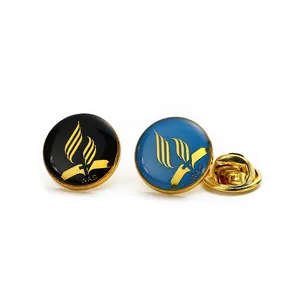 Nome personalizável da empresa, logotipo eagle cuff link, conjunto de metal, liga de zinco, esmalte, abotoaduras, emblemas de latão para homens de luxo em caixas