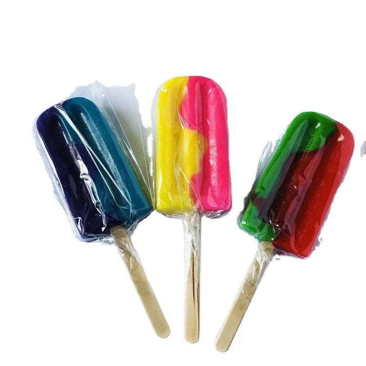 Ijs Lollipops Handgemaakte met zure poeder Hard Candy
