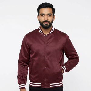 Chaqueta Deportiva Casual para Hombre, Chaqueta Varsity con Capucha, Diseño Personalizado de Satén, Las Mejores Chaquetas Varsity de Diseño 2023 - Product Image 1