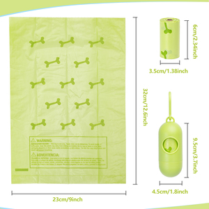 Nobleza sacchetti di cacca per cani Extra spessi a tenuta stagna 540 contare con Dispenser porta sacchetti per rifiuti per animali domestici per 36 applicazioni - Product Image 6