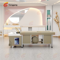 Fauteuil de Lavage Capillaire Allongé de Type Spa Thaïlandais, Salon Électrique de Pédicure, Table de Massage Shampooing avec Vapeur à Circulation d'Eau
