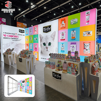 Stand d'exposition modulaire LED réutilisable, économique, sans outil, à montage rapide, détachable, pour les salons professionnels