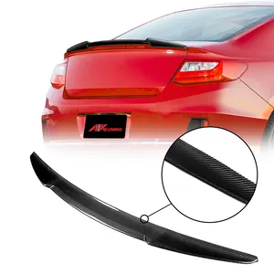 Honda Accord Coupe için 2013-2015 karbon Fiber arka Spoiler dudak koruyucu bodykit bagaj spoiler kanat