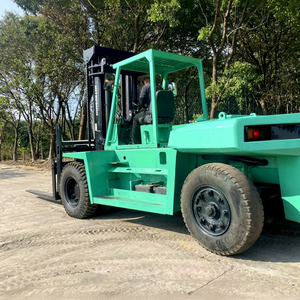 Mitsubishi FD150 15 Ton <b>Used</b> Forklift Japan 6D16 Engine Hydraulic Side Shifter Two Stage Mast Fuel-Powered 15000KG Low 4WD Solid - Product Image 1