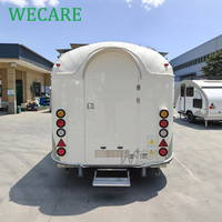 Wecare COC Chariot mobile pour crème glacée, pizza, boulangerie, camion de restauration commercial, remorque de restauration entièrement équipée avec cuisine