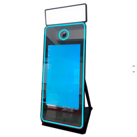 YPT YPT--40 Photomaton de fête avec écran LED réglable, télécommande, impression instantanée, métal, verre trempé, pour mariage, 1 à 15 personnes, disco