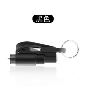 Car Escape <b>Tool</b> Keychain Window Breaker Black ABS Material Emergency Rescue Hammer For <b>Vehicle</b> Safety - Product Image 1