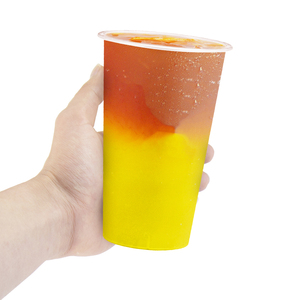 <span class=keywords><strong>TC</strong></span> logotipo personalizado burbuja milktea 12oz 16oz 22oz 350ml 700ml boba Ttea café jugo PP transparente reutilizable taza de plástico con tapas - Product Image 2