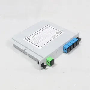 ABS Box PLC Splitter Optical Fiber Splitter High Quality 1x4 1 Minute 4 FTTH Cassette Type PLC 3 Years Warranty 1310/1550nm
