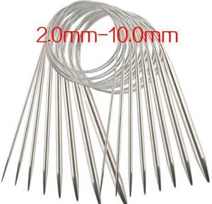 Fabrika satış örgü ve tığ iğne seti paslanmaz çelik künt zanaat iğneleri el dikiş dairesel dikiş iğneleri toptan - Product Image 2