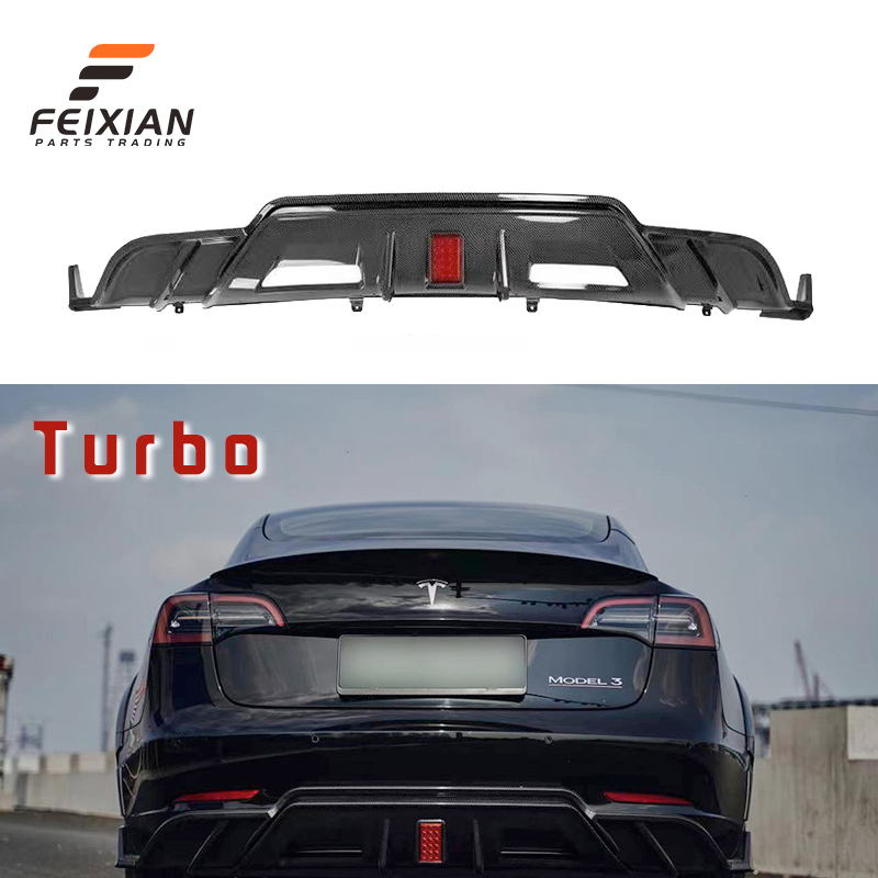 Turbo Rear Lip Glossy Black