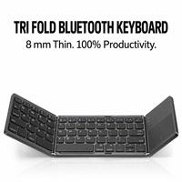 Keyboard Lipat dengan Touchpad dan Mode Tidur untuk Mengetik di Tablet Portabel di Ruang Kerja Bersama