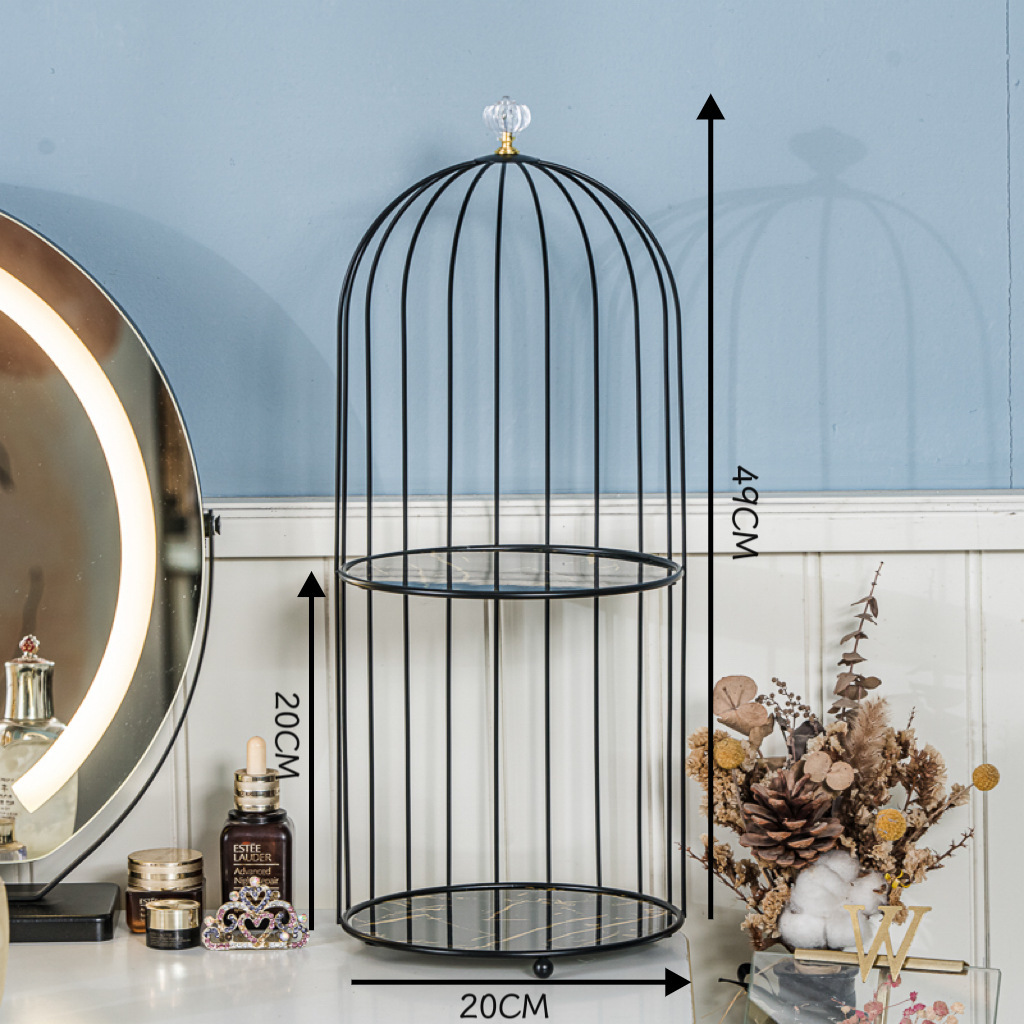 [Taller Version] [Black Frame] Double-Layer Birdcage [UV Black Gold]