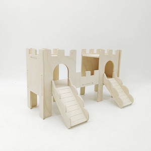 Grand pont <span class=keywords><strong>de</strong></span> repose-fenêtre détachable pour petits animaux Château <span class=keywords><strong>de</strong></span> lapin en bois Cochons Cachette Tunnel Playhouse <span class=keywords><strong>Maison</strong></span> solide pour animaux <span class=keywords><strong>de</strong></span> compagnie - Product Image 5
