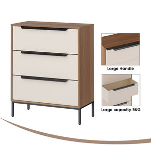 Cajones de TV de almacenamiento de 5 capas de diseño moderno Marco de acero Cajón de 3 niveles Cofre Juego de muebles de sala de estar Almacenamiento eficiente - Product Image 2