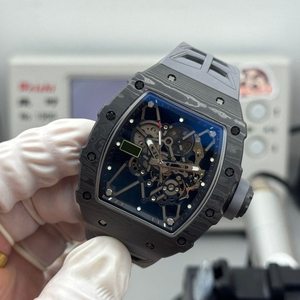 2026Luxury Black Carbon Fiber <b>Watch</b> Tourbillon Skeleton Movement <b>Rubber</b> Strap Men's Business Sports Waterproof Mechanical <b>Watch</b> - Product Image 6