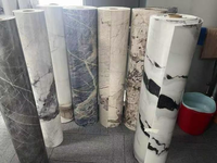 Papier peint en vinyle auto-adhésif effet marbre, facile à poser et à décoller, adapté au sol, au plafond et aux murs