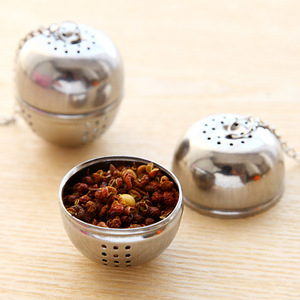 Stainless Steel <b>Tea</b> <b>Infuser</b> Ball With Chain For Loose Leaf <b>Tea</b> Brewing And Spice Straining - Product Image 4