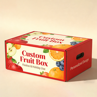 Emballage personnalisé pour fruits (pastèque, poire, ananas, orange) en carton ondulé – Boîte d'emballage en papier ondulé