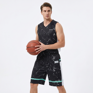 2025 Men's College Basketball Jersey Sportswear <b>Kit</b> Youth Basketball Uniform Set Breathable T Shirt & Shorts Cheap Price - Product Image 1