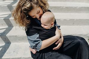 Porte-bébé ajustable et extensible <span class=keywords><strong>en</strong></span> tissu doux, facile à utiliser, sans boucle, idéal comme cadeau de naissance ou pour la douche, écharpe de <span class=keywords><strong>portage</strong></span> pour bébé - Product Image 4