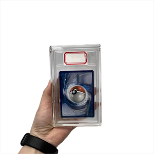 Custom <strong>Round</strong> Shape Magnetic Acryl Poke Mon Graded Card Collectible Slab Acrylic <strong>Display</strong> <strong>Case</strong> for Grading Card Slab Protector