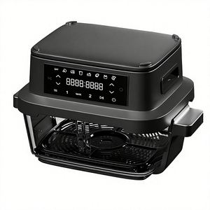 Friteuse à air double zone 2500W Pro 8L avec panier en verre borosilicate, four intelligent sans huile avec cloison FlexBasket, cuisinière saine - Product Image 1