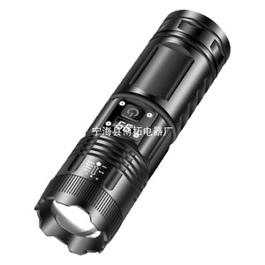 Linterna Recargable Tipo C con Luz LED Blanca, Zoom Ajustable, Uso en Exteriores, con Indicador de Batería - Product Image 3