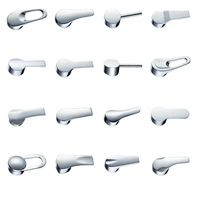 SPR-1015 polissage chrome cuisine bassin robinet mélangeur accessoires zinc robinet levier poignée pour robinet