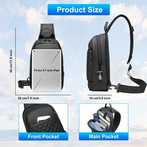 Sacs bandoulière <span class=keywords><strong>messager</strong></span> en PVC imperméable, légers, durables, de grande capacité, avec logo personnalisé, antivol, petits et tendance, vente en gros - Product Image 2