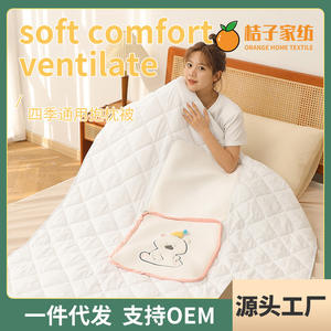 Coussin réversible en peluche avec applique d'animaux mignons pour la maison, couleur marron, gris, blanc - Product Image 5