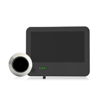 Caméra à judas d'affichage de 4.3 pouces avec technologie brevetée Radar à micro-ondes Détection humaine 2K FHD Visionneuse de porte cachée multifonction