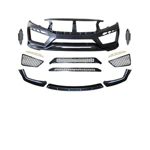 LSR Kit de pare-chocs avant pour 10ème Honda <span class=keywords><strong>Civic</strong></span> 2016 2017 <span class=keywords><strong>2018</strong></span> 2019 2020 Mise à niveau vers le robot <span class=keywords><strong>RS</strong></span> - Product Image 1