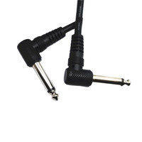 Câble de guitare mâle à angle droit 1/4 "Câble de microphone TRS 6.35mm