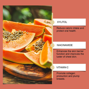 ODM/OEM Natürlicher Papaya-Extrakt Kaubare Pillen zur Brustvergrößerung für Erwachsene, Immununterstützung und Energiemanagement, 60 Stück - Product Image 2