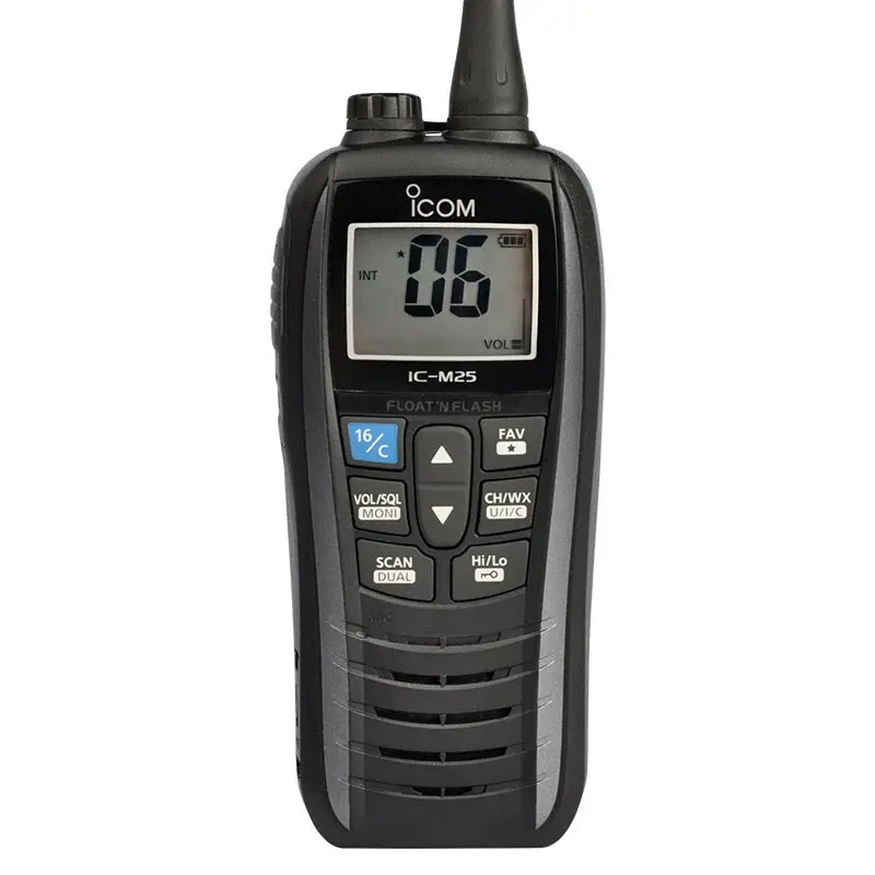 Icm25 cầm tay Đài phát thanh hai cách Walkie Talkie khẩn cấp không thấm nước tầm xa Walkie Talkie ICOM IC-M25