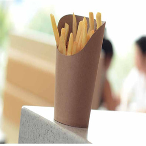 Contenitore Monouso in Carta Kraft Compostabile per Patatine Fritte da 8oz, 12oz, 16oz - Uso Quotidiano - Product Image 4